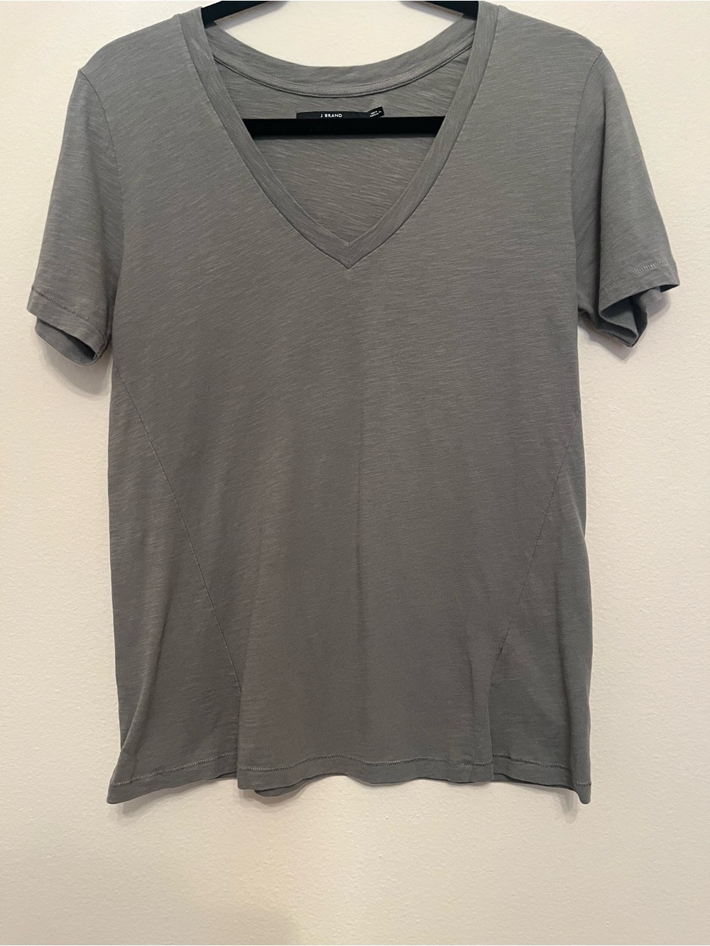 J Brand Soft V-Neck Women’s Tee - Army Green